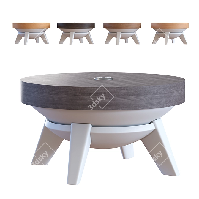 Sleek Sway Coffee Table 3D model image 3