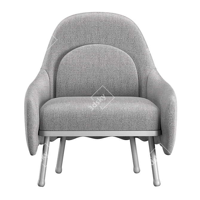 Modern Corolla Chair 272: Stylish Seating Solution 3D model image 3