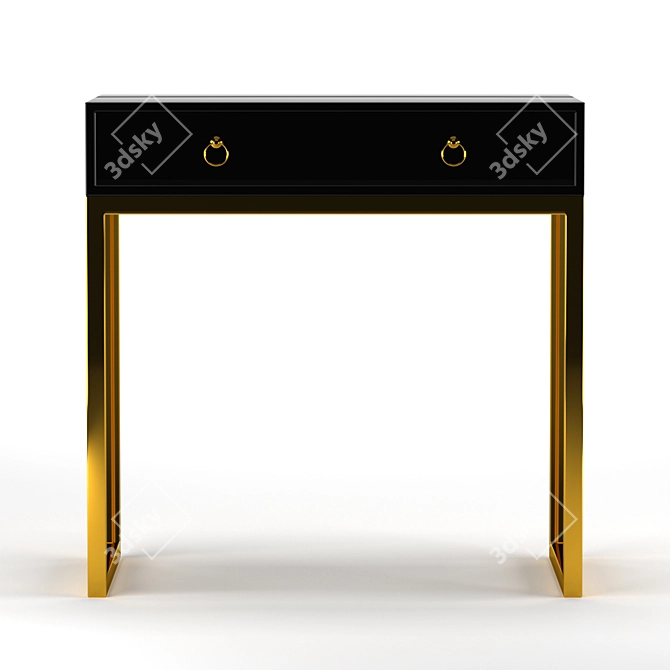 Elegant Vanity Table - 800x800x450mm 3D model image 2