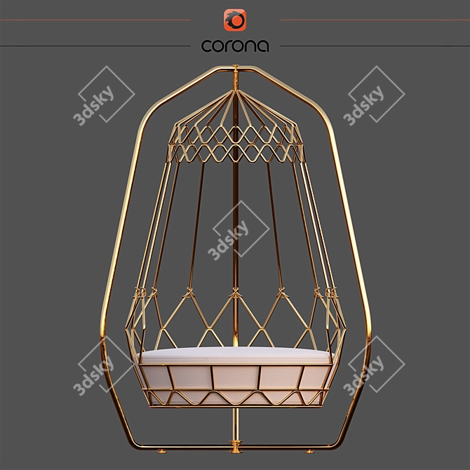 Outdoor Hanging Swing Sofa - Gravity Chair 3D model image 2