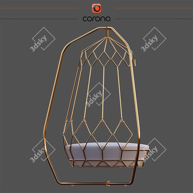 Outdoor Hanging Swing Sofa - Gravity Chair 3D model image 3