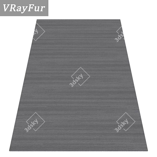 High-Quality Carpet Set - 3 Variants 3D model image 2