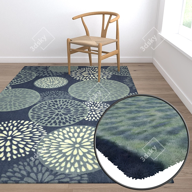 Luxury Rug Set | High-Quality Textures 3D model image 5