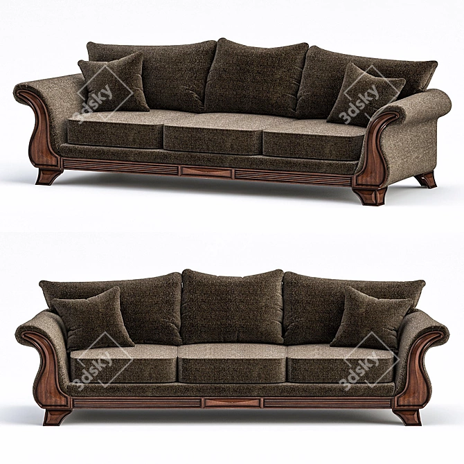 American Dream Sofa 3D model image 1