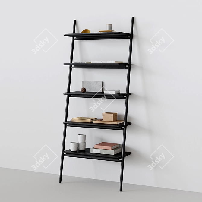 Norm Architects Folk Ladder Shelving 3D model image 1