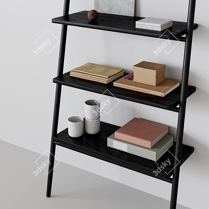 Norm Architects Folk Ladder Shelving 3D model image 2