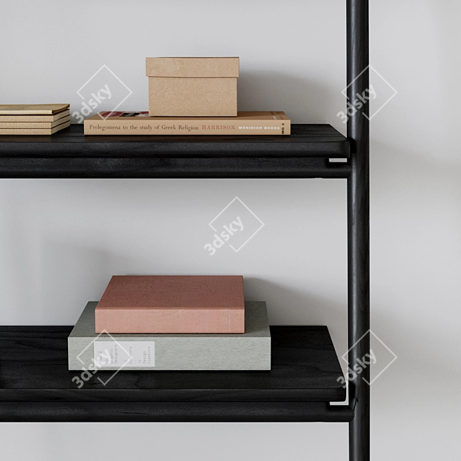 Norm Architects Folk Ladder Shelving 3D model image 3