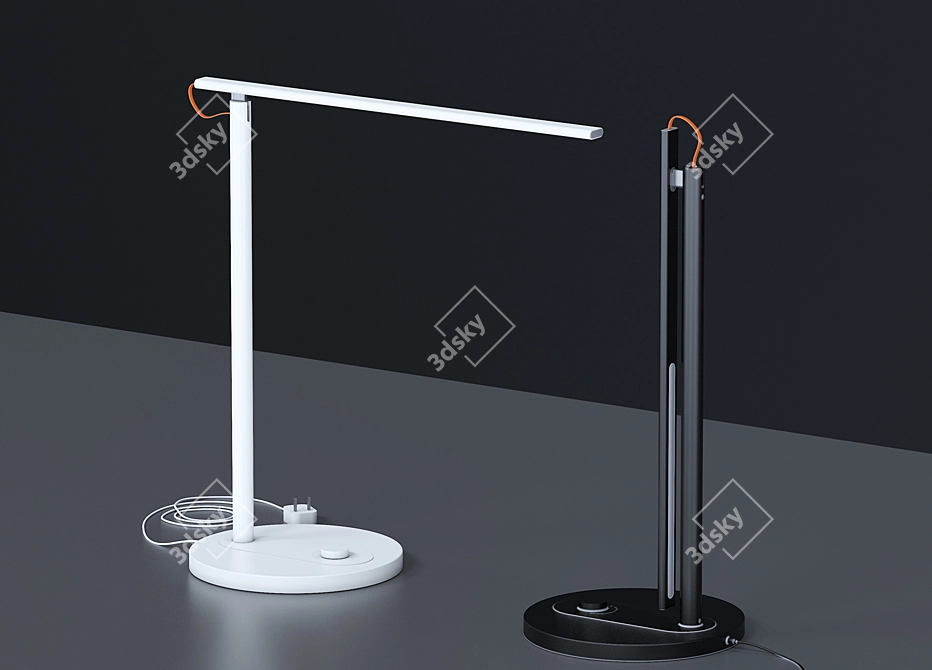 Elegant Modern Table Light 3D model image 1