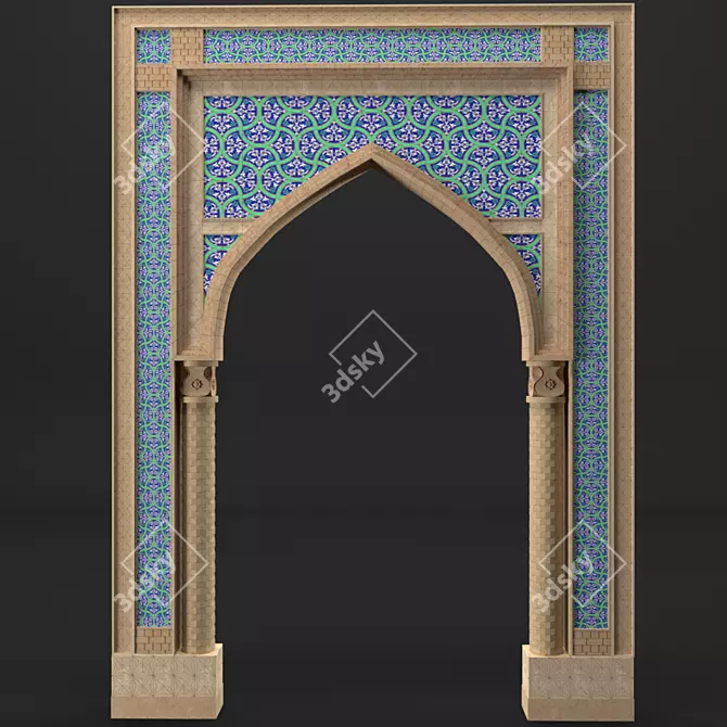 East Arch 3D Model: Versatile Formats & High Detail 3D model image 1