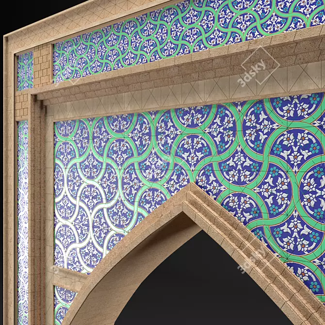 East Arch 3D Model: Versatile Formats & High Detail 3D model image 2