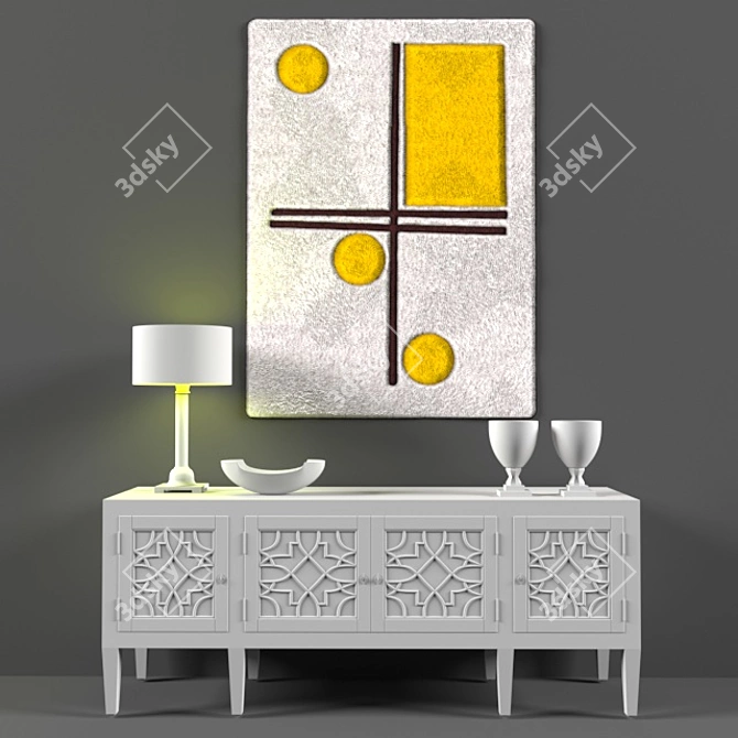 Title: Vector Art Home Decor 3D model image 2