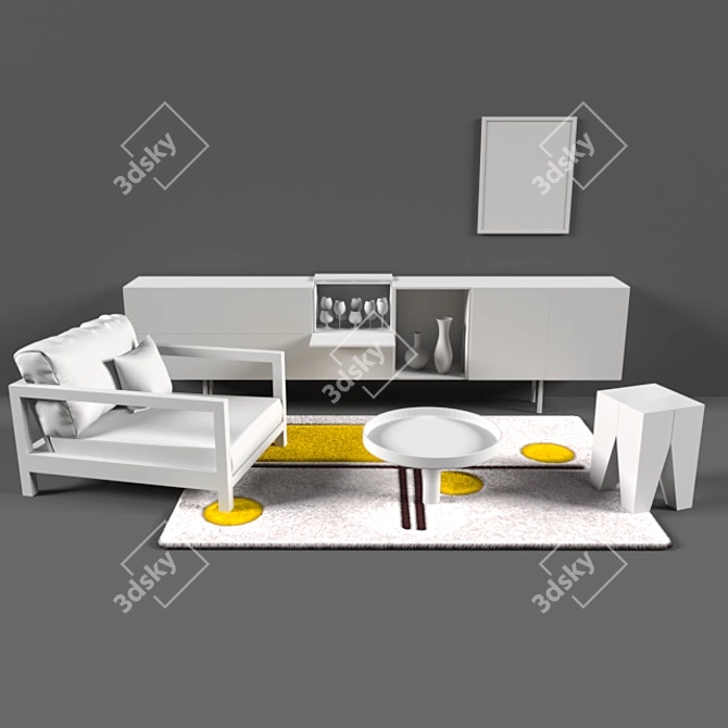 Title: Vector Art Home Decor 3D model image 5