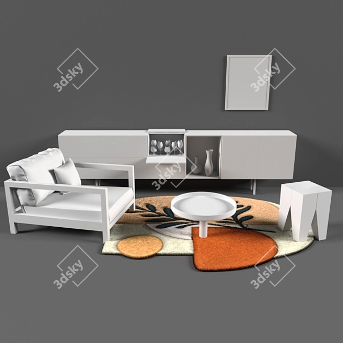 Title (English Translation): Sewing Art Series - "Rest_5"

Title: Vector Art Home Decor - "Rest_5 3D model image 4