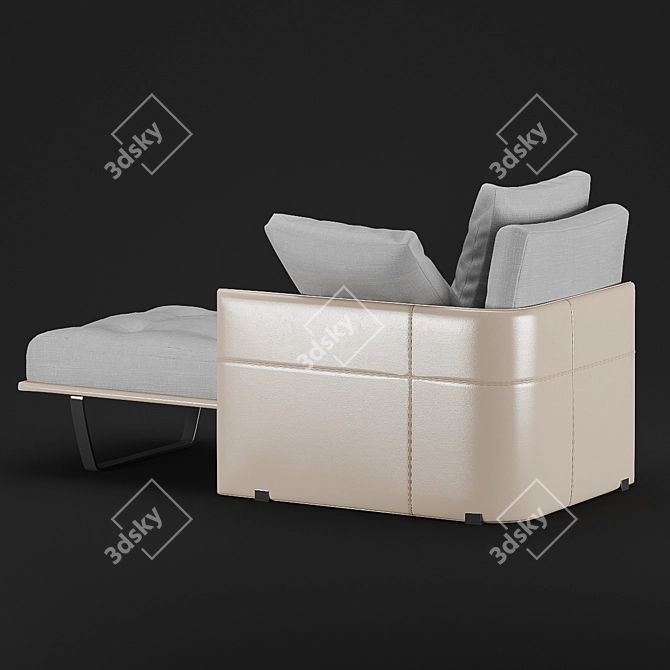 Elegant Minotti Chaise Longue 3D model image 3