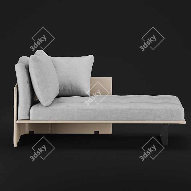 Elegant Minotti Chaise Longue 3D model image 4