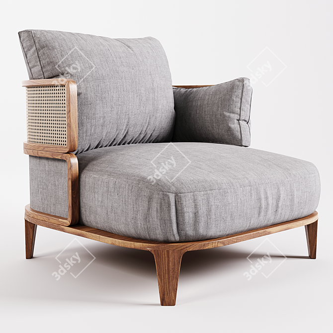 GTV Promenade Lounge Rattan Sofa 3D model image 1
