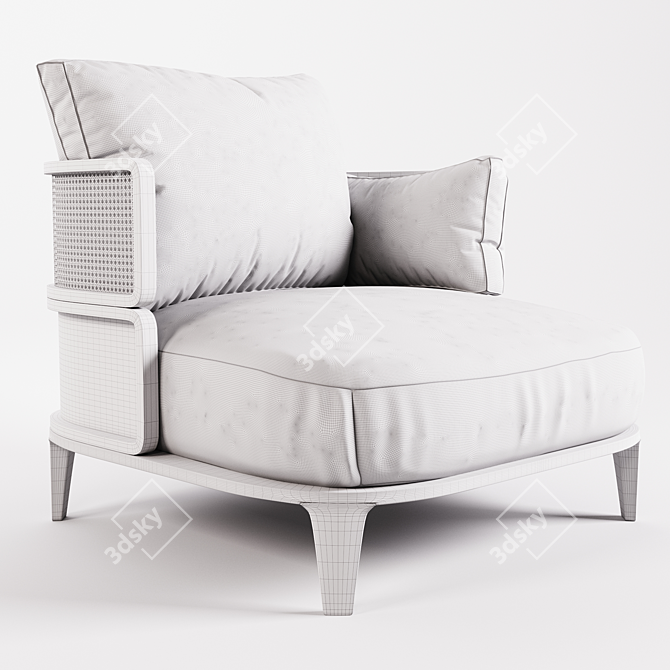 GTV Promenade Lounge Rattan Sofa 3D model image 2