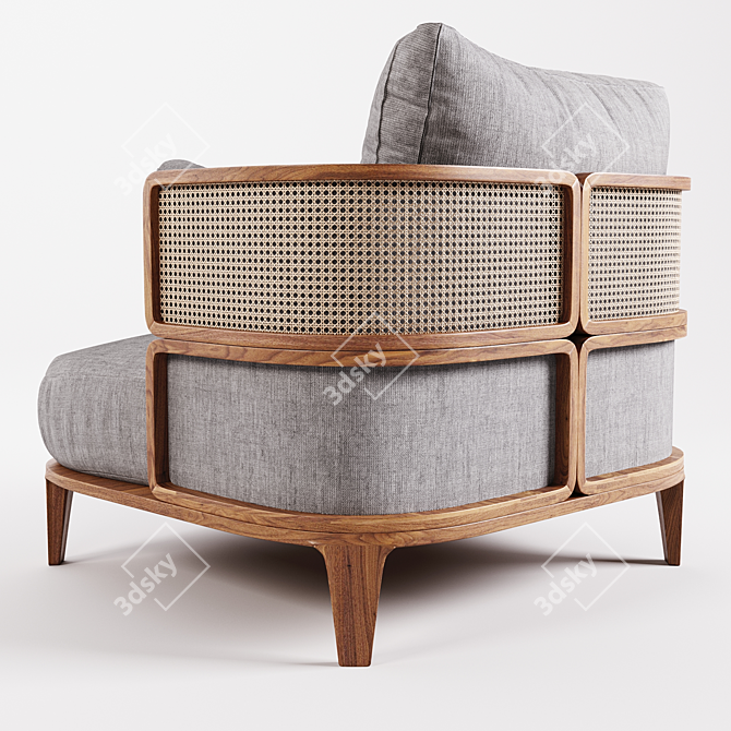 GTV Promenade Lounge Rattan Sofa 3D model image 4