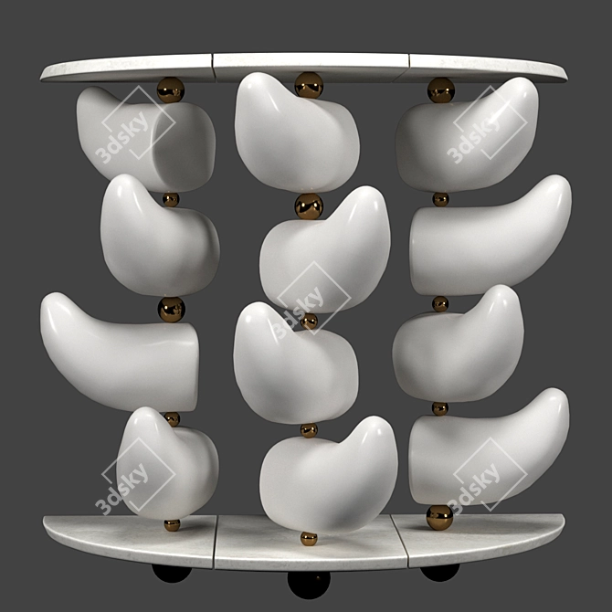 Tusks Console: Stunning Tr

ansitional Table 3D model image 2