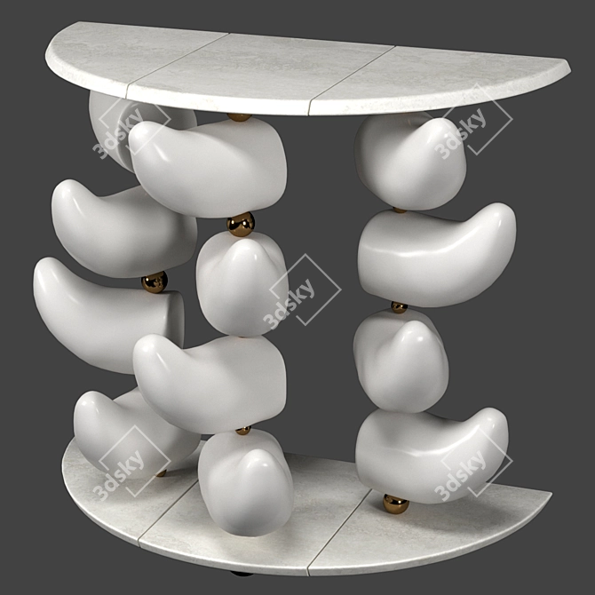 Tusks Console: Stunning Tr

ansitional Table 3D model image 4
