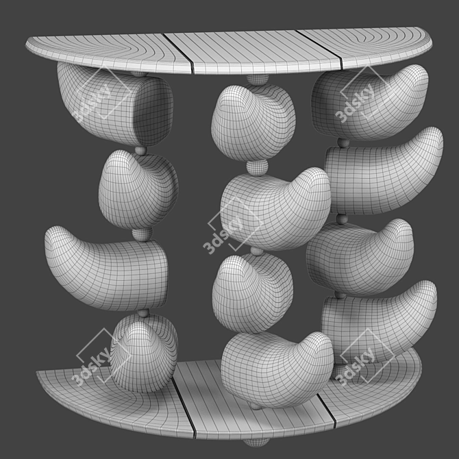 Tusks Console: Stunning Tr

ansitional Table 3D model image 5