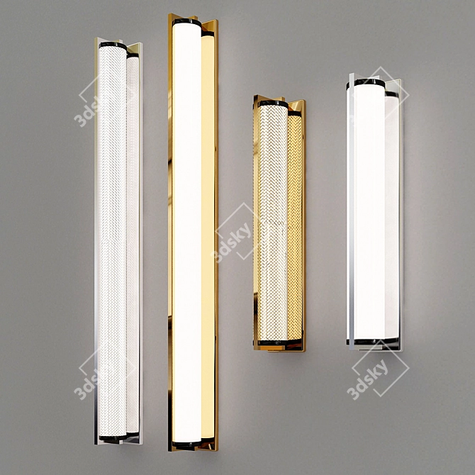 Modern Urban Chic Wall Sconce 3D model image 1