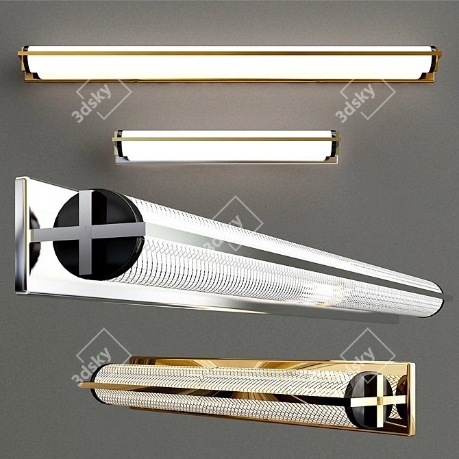 Modern Urban Chic Wall Sconce 3D model image 2