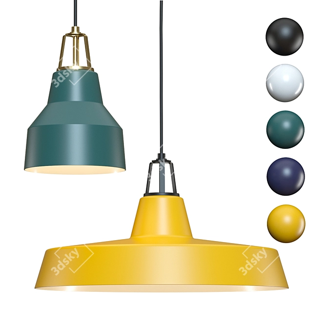 Modern Farmhouse Pendant Light 3D model image 1