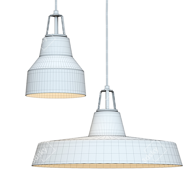 Modern Farmhouse Pendant Light 3D model image 2