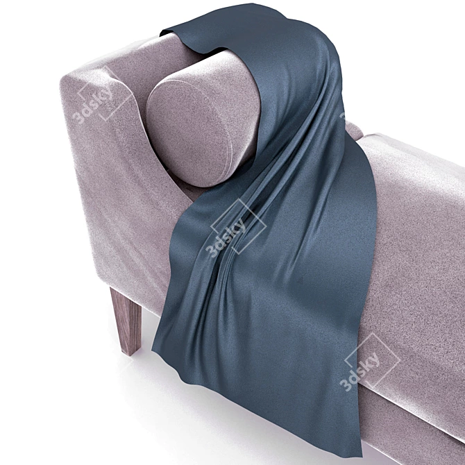 Elegant Grace Bench - Premium Quality Sofa 3D model image 3