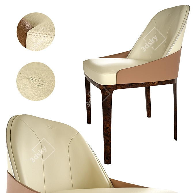 Classic Elegance: BENTLEY Malvern Chair 3D model image 5