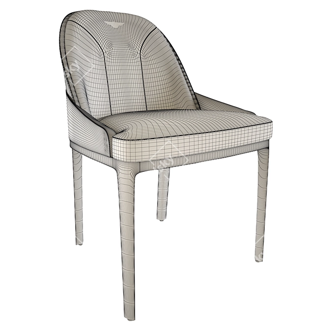 Classic Elegance: BENTLEY Malvern Chair 3D model image 6