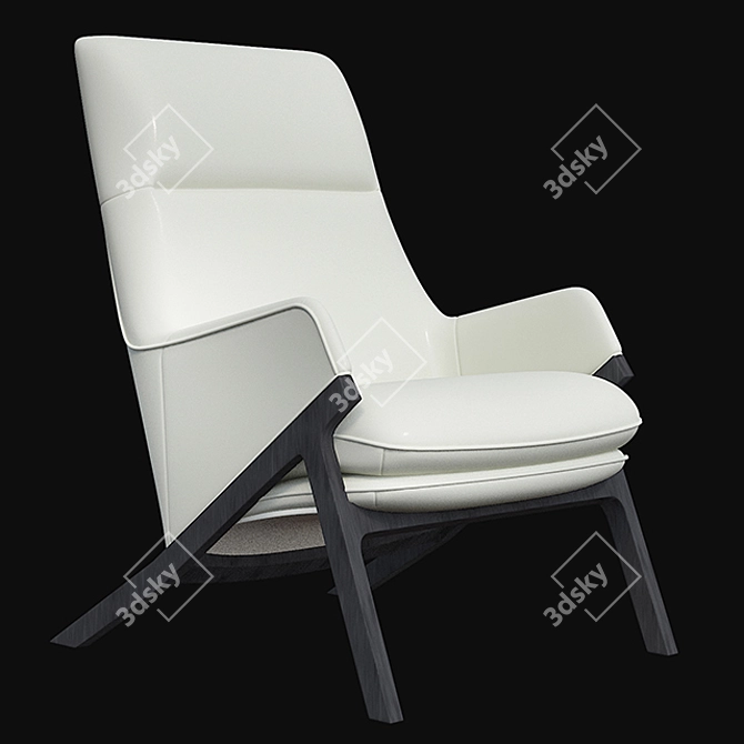 Sleek and Cozy Henata Lounge 3D model image 7