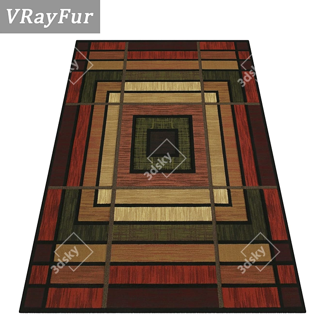 Luxury Carpets Set for Stunning Renders 3D model image 2