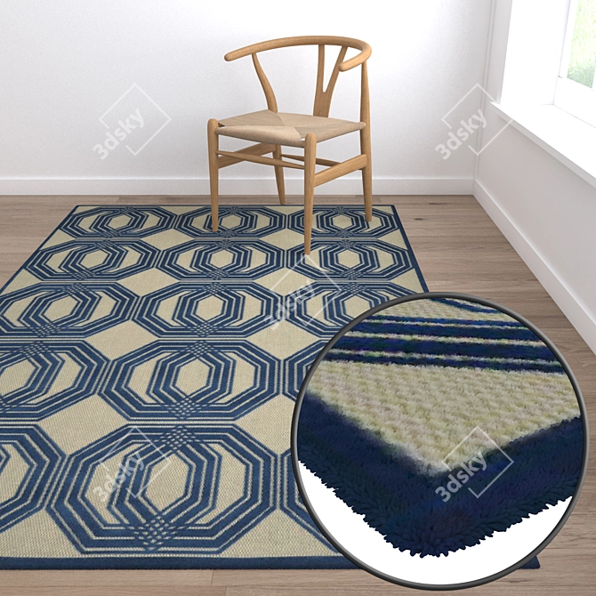 Luxury Carpets Set 3D model image 5