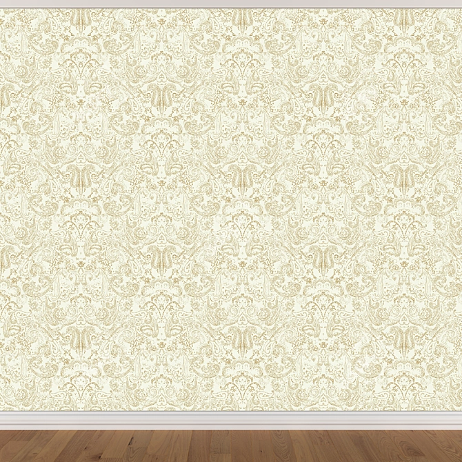 Seamless Wallpaper Set - 3 Colors 3D model image 3