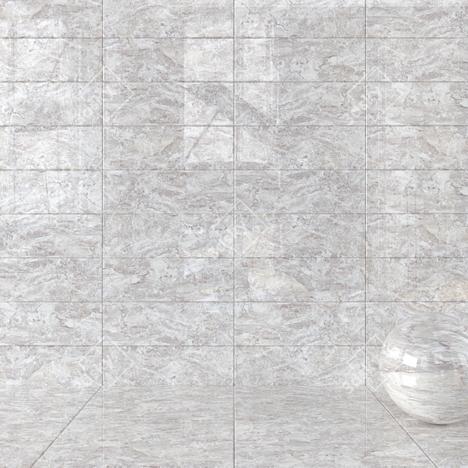 Jupiter Light Flora Wall Tiles 3D model image 1