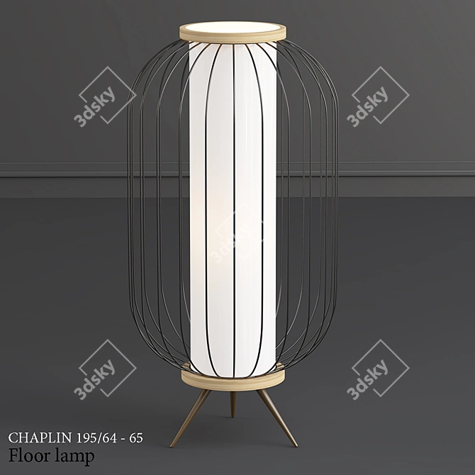 Chaplin 195 Modern Floor Lamp 3D model image 1