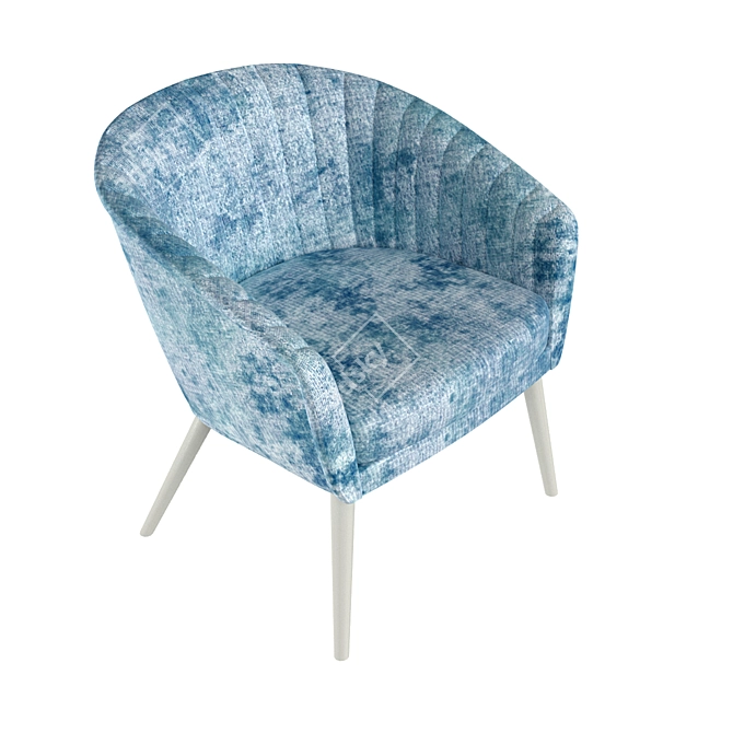 Luxurious Tiana Designer Armchair 3D model image 2