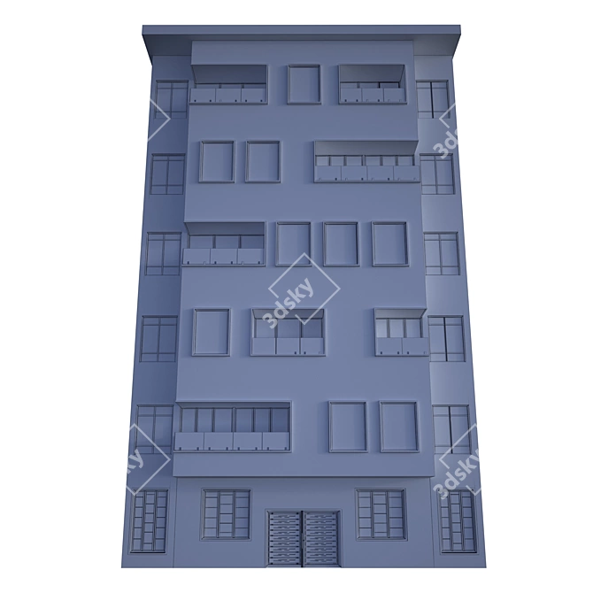 Modern Building Model Kit 3D model image 3