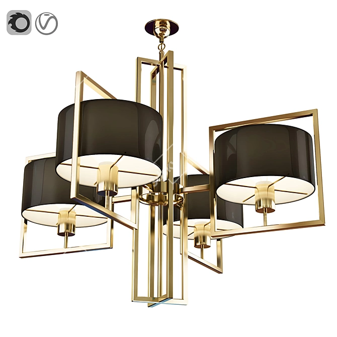 Versatile CM Light Fixture 3D model image 1