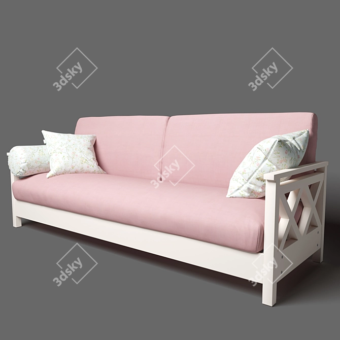 Classic Comfort Sofa 3D model image 1