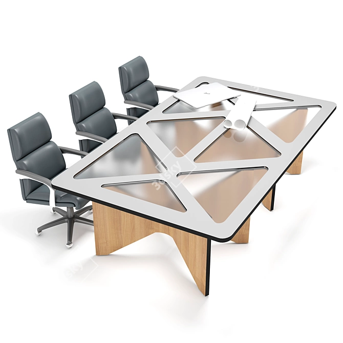 Office Essentials Furniture Set 3D model image 4