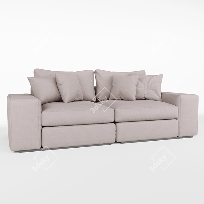 Modern Comfort: Vista Grande Sofa 3D model image 4