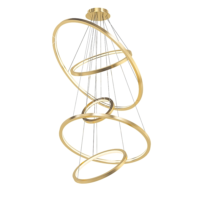 Elegant Lohja Chandelier: A Cameron Design House Masterpiece 3D model image 1