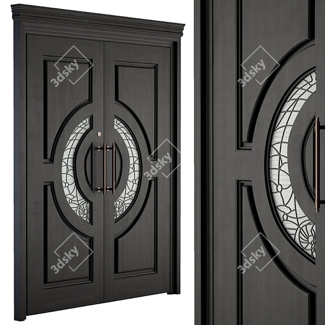 Elegant Entryway Essential: Classic Door 3D model image 1
