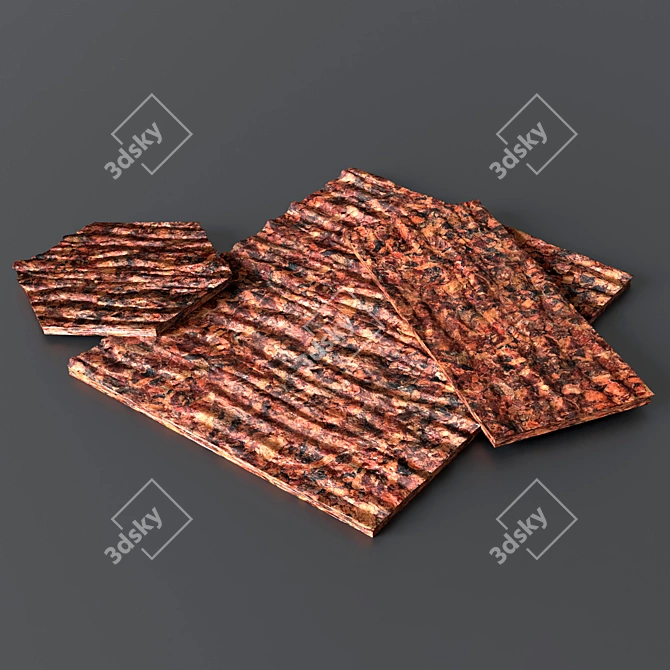 Taiga Essence Decorative Tile 3D model image 1