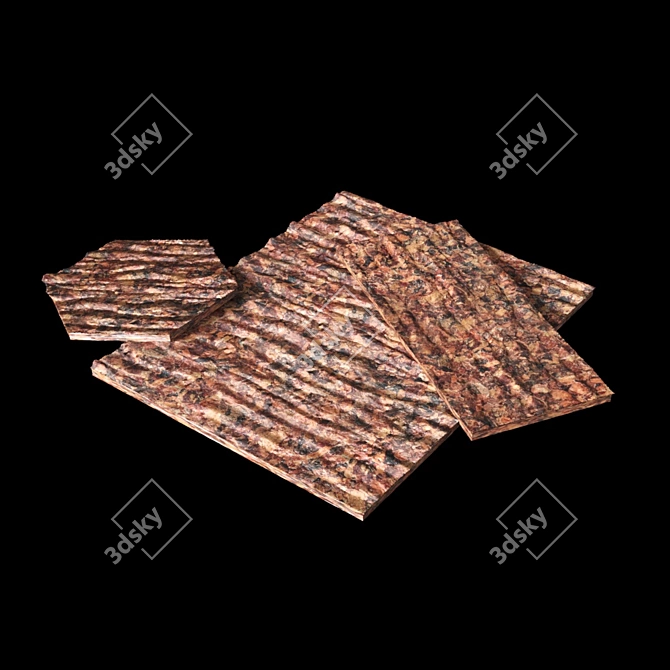 Taiga Essence Decorative Tile 3D model image 5