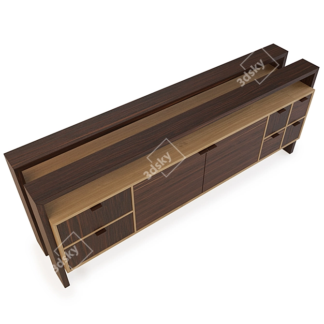 Modern Sospesa Dresser by ANNIBALE COLOMBO 3D model image 2