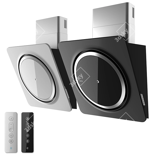 Elica Loop: Stylish Wall Hood 3D model image 6